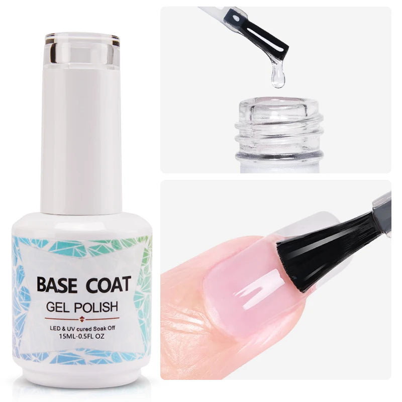 AWStorG 15ML Pink Color Gel Nail Polish Fantastic Adhesion Consistency Ultra Gorgeous Color Soak Off UV LED Semi Permanent Gel