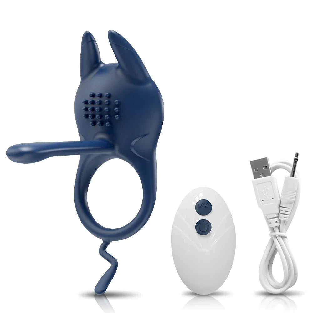 PulseX Penis Ring Vibrator Vibrating Cock Ring for Men Delay Ejaculation Male Penis Massager Clitoral Stimulation for Couples Sex Toys