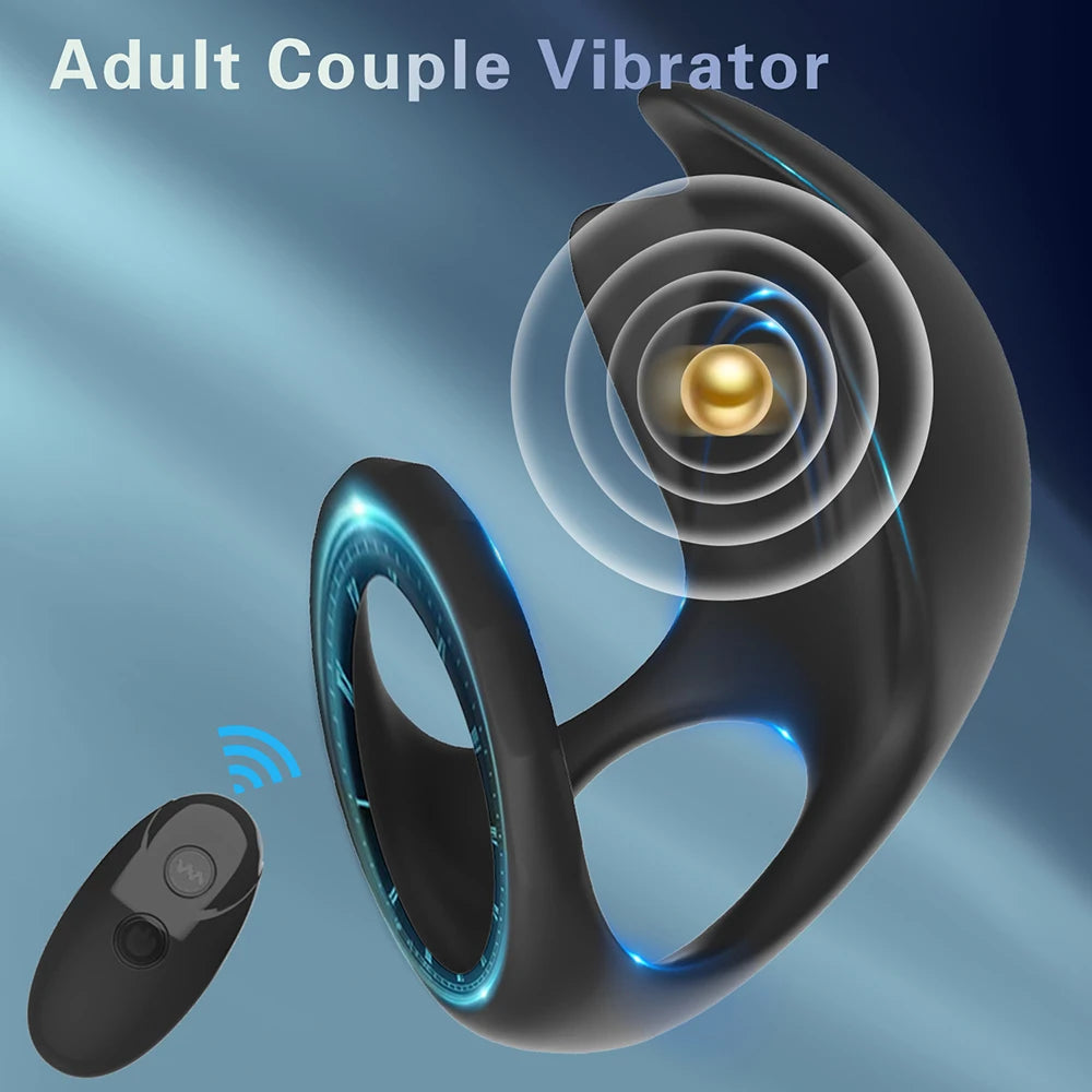 PulseX Penis Ring Cock Ring Wireless Sex Toys For Men Penis Vibrator Ring Retardant Ejaculation Delay Remote Control Couple Sex Toys