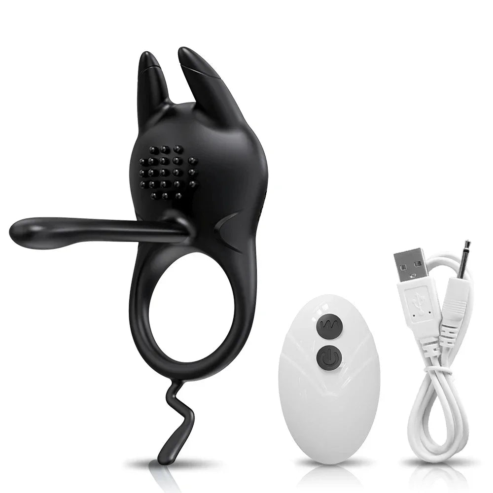 PulseX Penis Ring Vibrator Vibrating Cock Ring for Men Delay Ejaculation Male Penis Massager Clitoral Stimulation for Couples Sex Toys