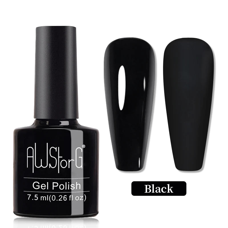 AWStorG 15ML Pink Color Gel Nail Polish Fantastic Adhesion Consistency Ultra Gorgeous Color Soak Off UV LED Semi Permanent Gel