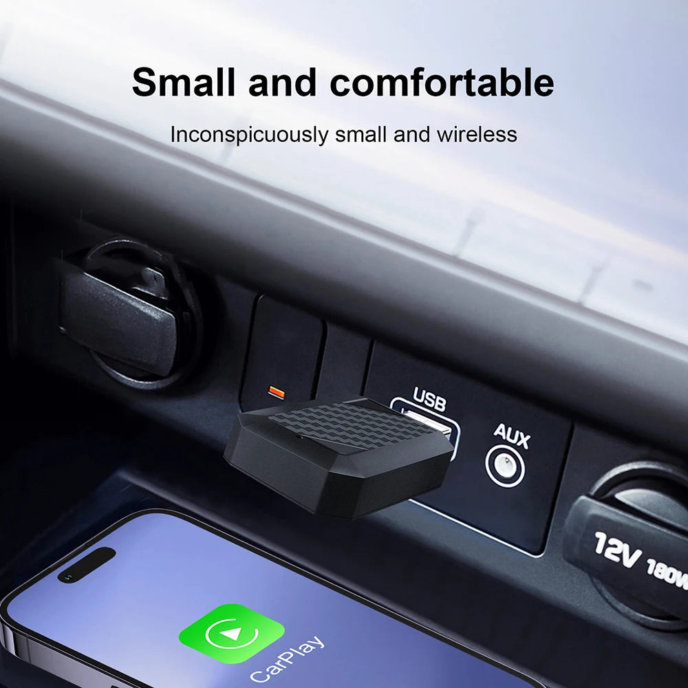Carplay Wireless Adapter Android Auto 2in 1 Smart Dongle 2026 5G WIFI For iphone Android Phone For Volvo Benz Mg Kia Chery VW