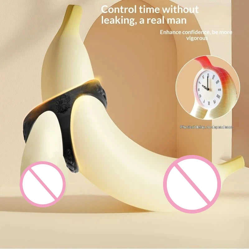 PulseX Penis Ring Reusable Silicone Semen Rooster Ring Penis Enlargement Delayed Ejaculation Male Sex Toy